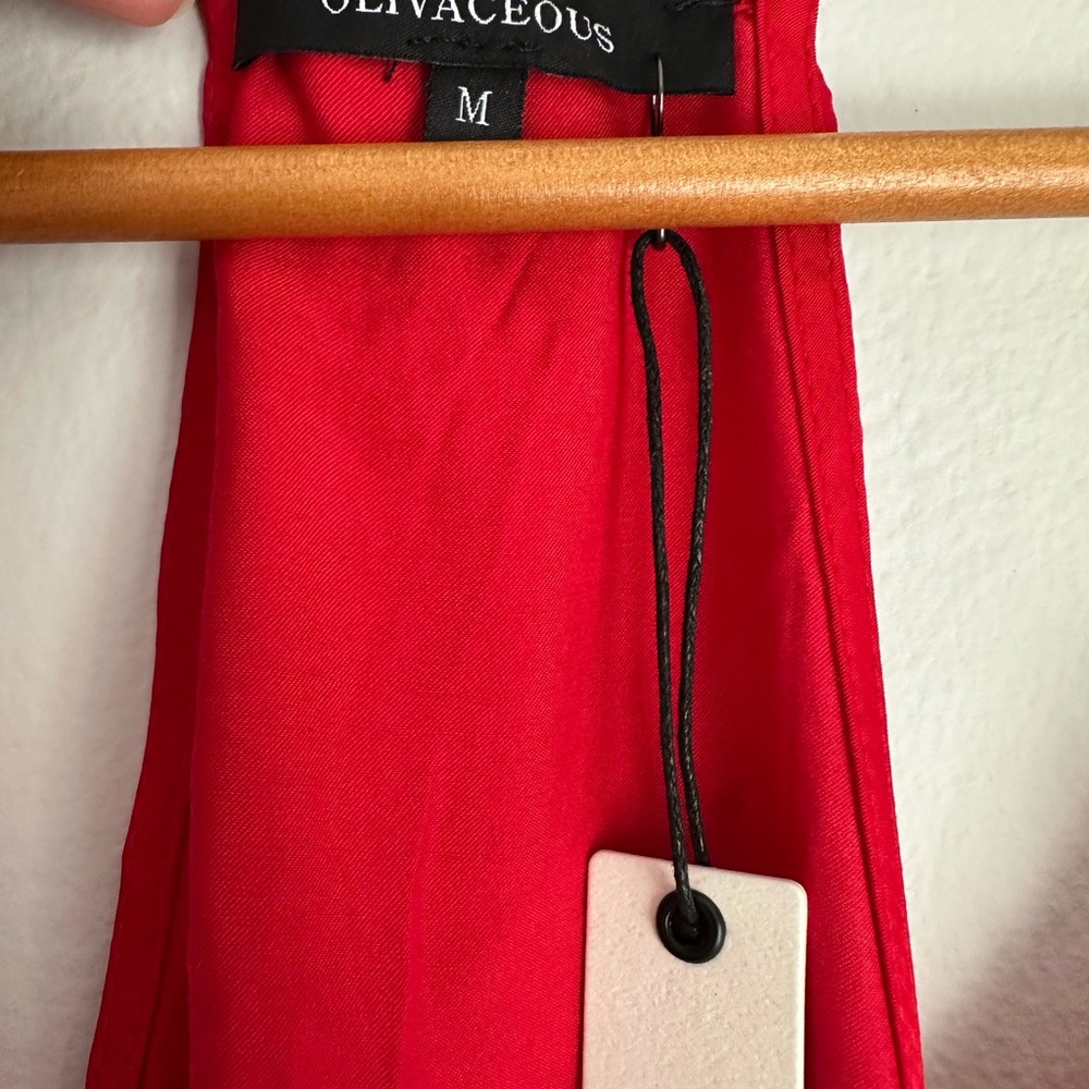 Olivaceous Vibrant Red Camisole - Picture 3 of 5